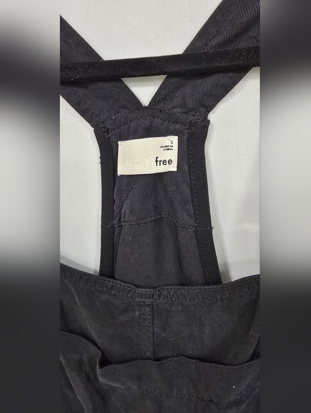 Aritzia Wilfred Free women S Beatriz romper overalls shorts black minimalist - Picture 4 of 10